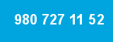 980 727 11 52 980 727 11 52